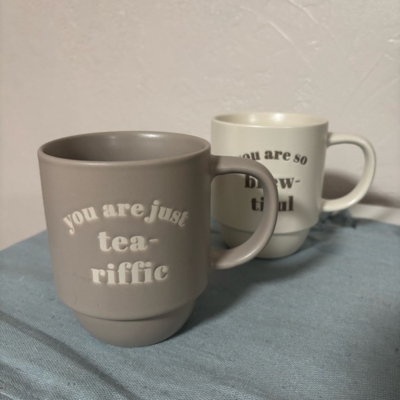 stoneware nesting coffee mug and tea mug - Picture 2 of 5